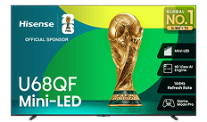 Hisense 65" Mini-LED QLED AI TV 144Hz, Fire TV